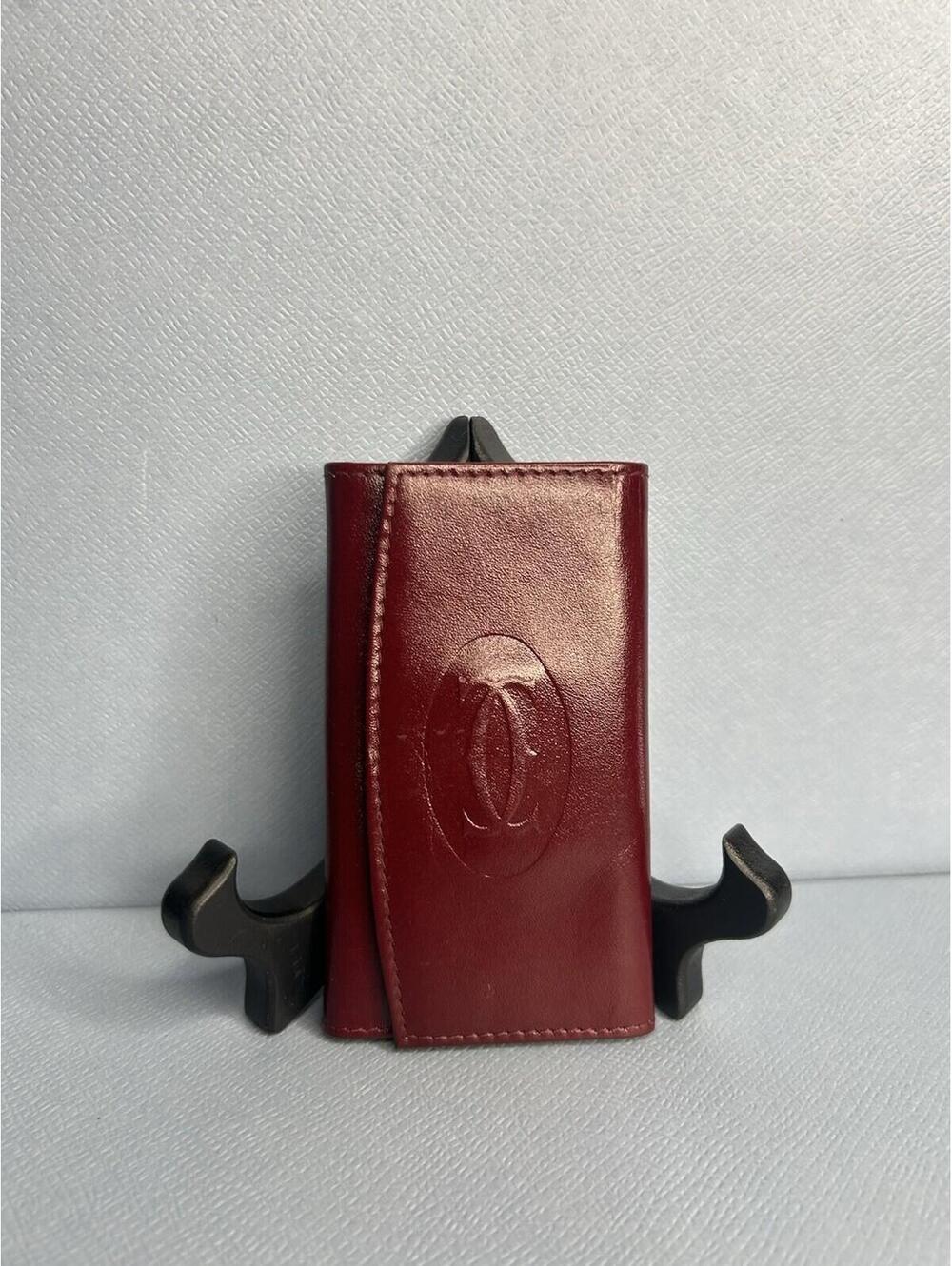 Cartier Must De Cartier Burgundy Leather 6-Ring Key Case